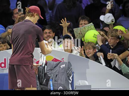 Wien, Österreich. Oktober 2025. Tennis, erste BANK ERÖFFNET 2025 Jannik Sinner (ITA), Wien, Österreich, 24. Oktober 2025. Foto Felice Calabro' Credit: Unabhängige Fotoagentur/Alamy Live News Stockfoto