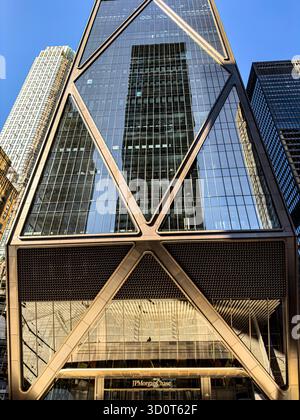 JPMorgan Chase Building, Außenansicht des Gebäudes, 270 Park Avenue, Manhattan, New York City, New York, USA Stockfoto