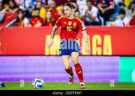 Malaga, Espagne. Oktober 2025. MAPI LEON von Spanien während der UEFA Women's Nations League, Halbfinale, 1. Leg Fußball Spiel zwischen Spanien und Schweden am 24. Oktober 2025 in La Rosaleda in Malaga, Spanien - Foto Rafael Roman/Matthieu Mirville/DPPI Credit: DPPI Media/Alamy Live News Stockfoto