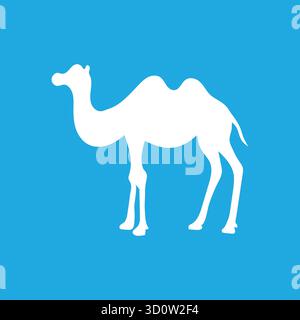 Kameltier-Silhouette. Vektorbild-Illustrationsdesign. Stock Vektor