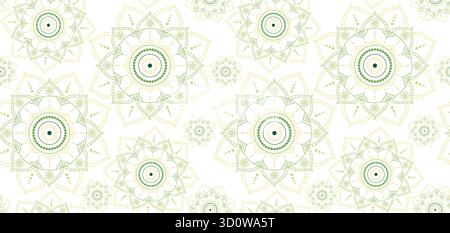 Abstrakter floraler Mandala-Hintergrund mit komplizierten symmetrischen Linien. Stockfoto