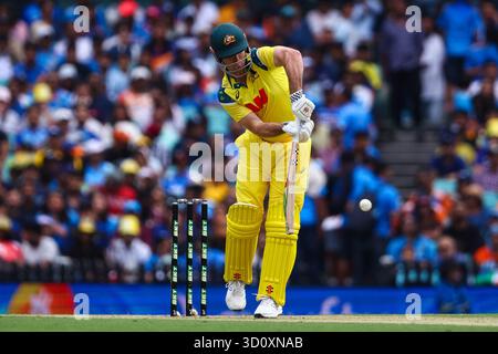 Sydney Cricket Ground, Sydney, Australien. Oktober 2025. One Day International Cricket, Australien gegen Indien; Mitchell Marsh of Australia bei bat Credit: Action Plus Sports/Alamy Live News Stockfoto