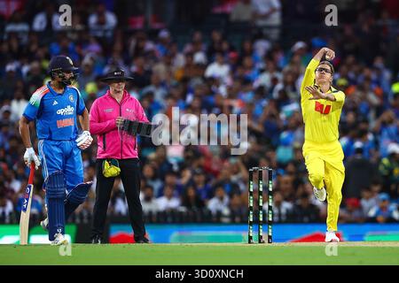 Sydney Cricket Ground, Sydney, Australien. Oktober 2025. One Day International Cricket, Australien gegen Indien; Adam Zampa aus Australien, Spin Bowler für Australien Credit: Action Plus Sports/Alamy Live News Stockfoto