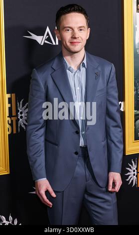 HOLLYWOOD, LOS ANGELES, KALIFORNIEN, USA - 24. OKTOBER: Der kanadische Schauspieler und Regisseur Mark O'Brien kommt beim AFI (American Film Institute) fest 2025, das von Canva präsentiert wurde - Premiere von Sony Pictures Classics' 'Nürnberg', das am 24. Oktober 2025 im TCL Chinese Theatre IMAX in Hollywood, Los Angeles, Kalifornien, USA stattfand. (Foto: Xavier Collin/Image Press Agency) Stockfoto