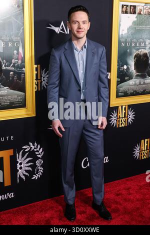 Hollywood, Usa. Oktober 2025. HOLLYWOOD, LOS ANGELES, KALIFORNIEN, USA - 24. OKTOBER: Der kanadische Schauspieler und Regisseur Mark O'Brien kommt beim AFI (American Film Institute) fest 2025, das von Canva präsentiert wurde - Premiere von Sony Pictures Classics' 'Nürnberg', das am 24. Oktober 2025 im TCL Chinese Theatre IMAX in Hollywood, Los Angeles, Kalifornien, USA stattfand. (Foto: Xavier Collin/Image Press Agency) Credit: Image Press Agency/Alamy Live News Stockfoto