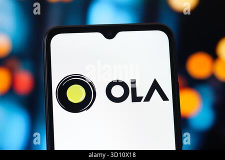 Kanada. Oktober 2025. In dieser Abbildung wird das Ola Consumer-Logo auf einem Smartphone-Bildschirm angezeigt. (Credit Image: © Thomas Fuller/SOPA Images via ZUMA Press Wire) NUR REDAKTIONELLE VERWENDUNG! Nicht für kommerzielle ZWECKE! Stockfoto