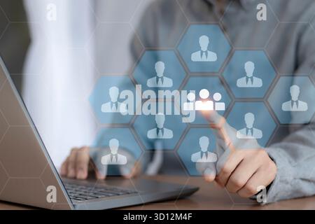 Personalmanagement und digitale Transformation Stockfoto