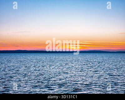 Abendstimmung über dem Bodensee, Bayern, Deutschland, Europa Abendstimmung über dem Bodensee *** Abendstimmung über dem Bodensee, Bayern, Deutschland, E Stockfoto