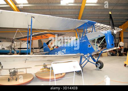 DH 82a Tiger Moth, aufbewahrt im Newark Air Museum Stockfoto