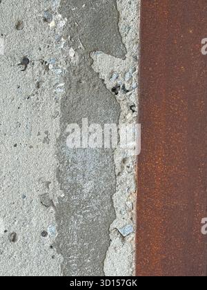 Detail der Zementwand bei DIA Beacon, Beacon NY Stockfoto