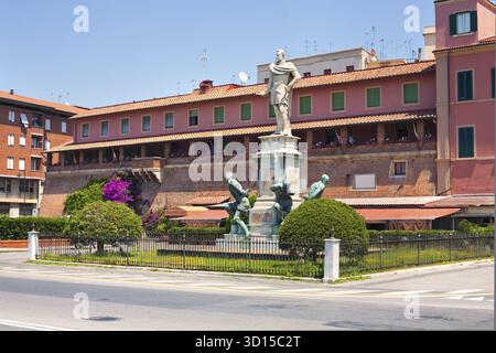 Monumento dei Quattro Mori, Livorno, Italien Stockfoto