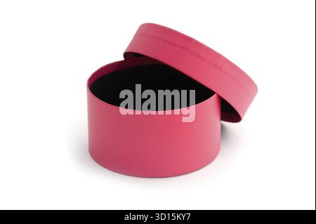 Objekt auf weiß – roter Kasten in Nahaufnahme Stockfoto