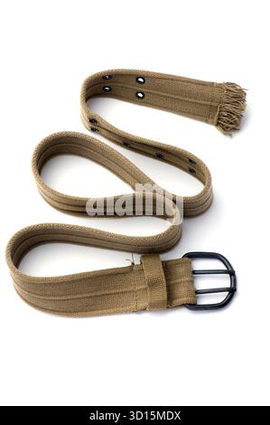 Objekt auf weiß – Gürtel in Nahaufnahme Stockfoto