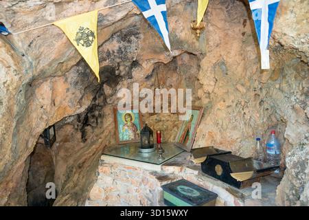 Kloster Agios Panteleimon, Gemeinde Malevizi, Regionaleinheit Heraklion, Kreta, Griechenland Stockfoto