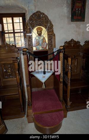 Kloster Agios Panteleimon, Gemeinde Malevizi, Regionaleinheit Heraklion, Kreta, Griechenland Stockfoto