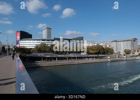 France, Paris 7e - La maison de la Radio et de la musique: Sitz von Radio France Stockfoto