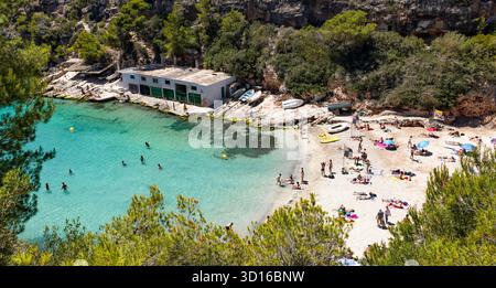 Bucht von Cala Pi mit Strand - Mallorca - 0145 Stockfoto