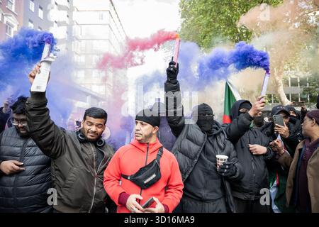 London, Großbritannien. Oktober 2025. Stellen Sie sich dem Rassismus entgegen. Versammeln Sie sich in Londons Whitechapel, um gegen die extreme Rechten zu demonstrieren. 25 . 10 . 2025 . Kredit: Gary Mathe Stockfoto
