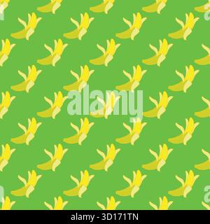 Bananen-nahtloses Muster 01 Stock Vektor