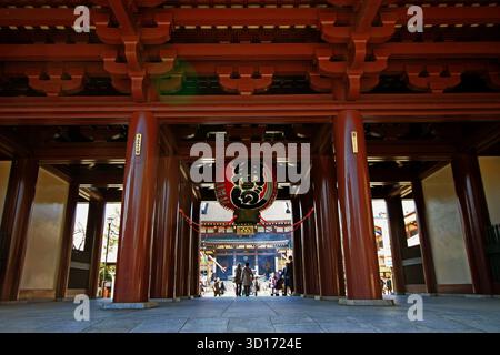 Japan Street View Kawasaki Daishi Temple Gate Stockfoto