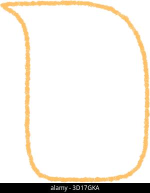 Handgezeichneter Sticker Sprechballon Stock Vektor