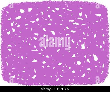 Gewellter, Organischer Handgezeichneter Kreiderahmen Stock Vektor