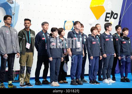 Iizuka Japan. Oktober 2025. Allgemeine Ansicht, 26. OKTOBER 2025 - Para Climbing : Para Climbing Final im Iizuka Sports Resort das Retreat während des IFSC Climbing Grand Finals Fukuoka 2025 in Iizuka Japan. Quelle: SportsPressJP/AFLO/Alamy Live News Stockfoto