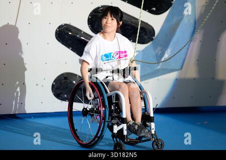 Iizuka Japan. Oktober 2025. Asumi Kato (JPN), 26. OKTOBER 2025 - Klettern : Ausstellung im Iizuka Sports Resort The Retreat während des IFSC Climbing Grand Finals Fukuoka 2025 in Iizuka Japan. Quelle: SportsPressJP/AFLO/Alamy Live News Stockfoto