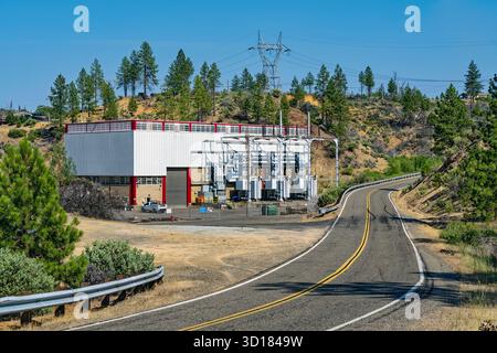 Das Kraftwerk am Spring Creek Dam in der Nähe von Redding, Kalifornien, USA Stockfoto