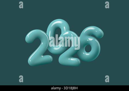 2026 Neujahrsnummern. Stock Vektor