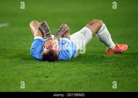 Rom, Italien. Oktober 2025. Manuel Lazzari aus Latium während des italienischen Meisterschaftsspiels Serie A zwischen SS Lazio und Juventus FC am 26. Oktober Stockfoto