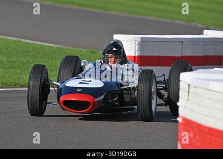 Federico Buratti, Lotus-BRM 24, Glover Trophy, ein 25-minütiges Rennen für 1½-Liter-Fahrzeuge, das auf den Rennstrecken in Großbritannien und E teilnahm Stockfoto