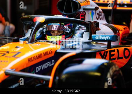 Mexiko-Stadt, Mexiko. Oktober 2025. #81 Oscar Piastri (aus, McLaren F1 Team), F1 Grand Prix von Mexiko am 24. Oktober 2025 beim Autodromo Hermanos Rodriguez in Mexiko-Stadt. (Foto von HOCH ZWEI) Credit: dpa/Alamy Live News Stockfoto