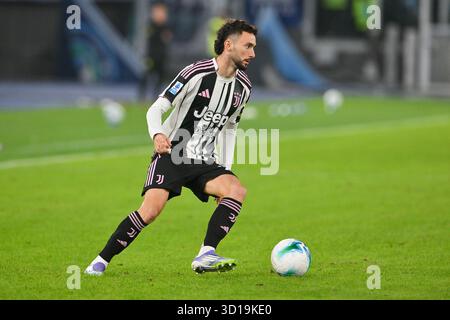 26. Oktober 2025, Olimpico Stadium, Rom, Italien; Serie A Enilive Football Match; Lazio gegen Juventus; Joao Mario vom FC Juventus Stockfoto
