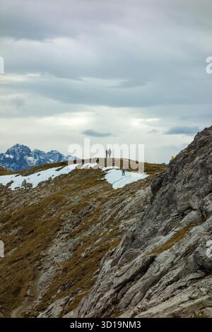 Berglandschaften rund um das Nebelhorn, Allgäuer Alpen, Deutschland Stockfoto