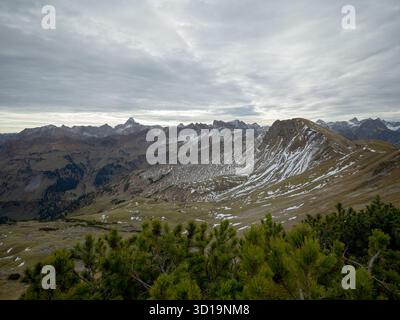 Berglandschaften rund um das Nebelhorn, Allgäuer Alpen, Deutschland Stockfoto