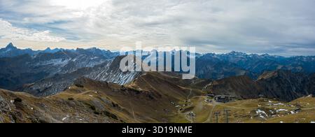 Berglandschaften rund um das Nebelhorn, Allgäuer Alpen, Deutschland Stockfoto
