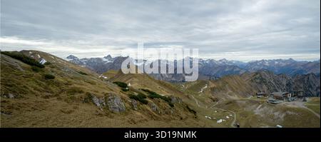 Berglandschaften rund um das Nebelhorn, Allgäuer Alpen, Deutschland Stockfoto