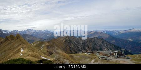 Berglandschaften rund um das Nebelhorn, Allgäuer Alpen, Deutschland Stockfoto