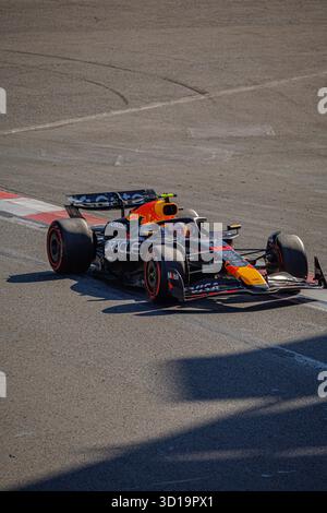 Yuki Tsunoda aus Japan und Oracle Red Bull Racing fuhren die (22) Red Bull RB21 während des Formel-1-Grand Prix in Mexiko-Stadt am 26. Oktober 2025 in Autódromo Hermanos Rodríguez. (Foto: Ben Adams/SIPA USA) Stockfoto