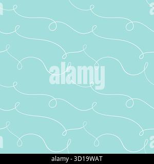 Wunderschönes nahtloses Schwarzweiß-, weiß- und Blaumuster. Design für Weihnachtsgrußkarten und Einladungen zur frohen Weihnachten Stock Vektor