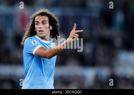 Rom, Italien. Oktober 2025. Matteo Guendouzi von der SS Lazio Gesten während der Serie A Enilive Match zwischen SS Lazio und Juventus FC am 26. Oktober 2025 in Olimpico, Italien Credit: Giuseppe Maffia/Alamy Live News Stockfoto
