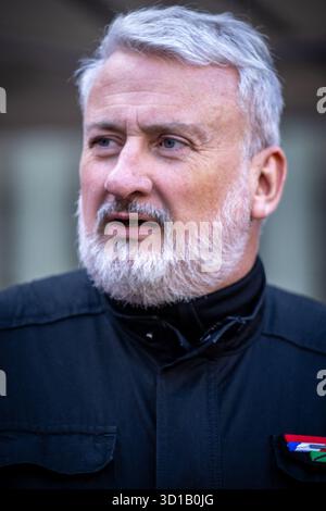 Paris, Frankreich. Oktober 2025. Thierry Sabot (Chef der BRI) während der Einrichtungszeremonie des neuen Pariser Polizeipräfekten Patrice Faure unter dem Vorsitz von Laurent Nunez (französischer Innenminister) in der Pariser Polizeipräfektur am 27. Oktober 2025 in Paris, Frankreich. Foto: Franck Derouda/ABACAPRESS.COM Credit: Abaca Press/Alamy Live News Stockfoto