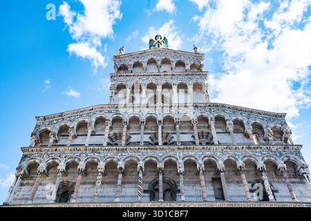 Lucca, Italien Chiesa di San Michele in Foro Fassade Stockfoto