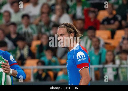 Sevilla, Spanien. Oktober 2025. Marcos Llorente (N14) während des La-Liga-Spiels zwischen Real Betis und Atlético de Madrid im Estadio de la Cartuja in Sevilla, Spanien Credit: SPP Sport Press Photo. /Alamy Live News Stockfoto