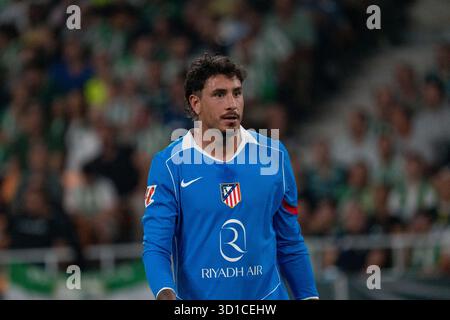 Sevilla, Spanien. Oktober 2025. Jose María Gimenez (N2) während des La-Liga-Spiels zwischen Real Betis und Atlético de Madrid im Estadio de la Cartuja in Sevilla Credit: SPP Sport Press Photo. /Alamy Live News Stockfoto