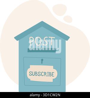 Symbol Postfach Postfach Abonnieren Stock Vektor