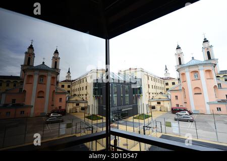 Kirche des hl. Franz Xaver in der Altstadt von Kaunas, Litauen. Stockfoto