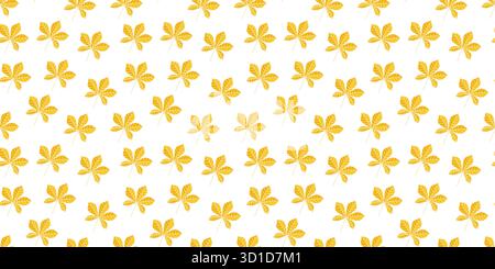 Dieses wunderschöne gelbe Blumenmuster auf weißem Hintergrund sorgt für eine atemberaubende visuelle Anziehungskraft Stock Vektor