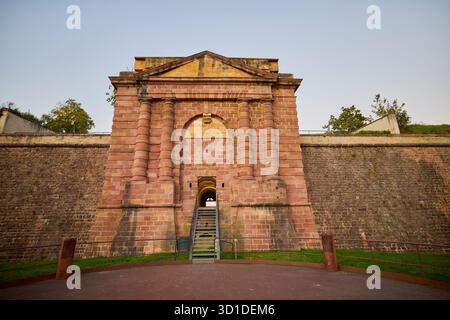 Neuf-Brisach Frankreich Elsass Provinz 16. Oktober 2025, Bilder der Stadt gegen Abend. Stockfoto